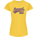 Legend Since 39th Birthday 1984 Womens Petite Cut T-Shirt Yellow