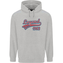 Legend Since 40th Birthday 1983 Mens 80% Cotton Hoodie Sports Grey