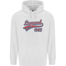 Legend Since 40th Birthday 1983 Mens 80% Cotton Hoodie White