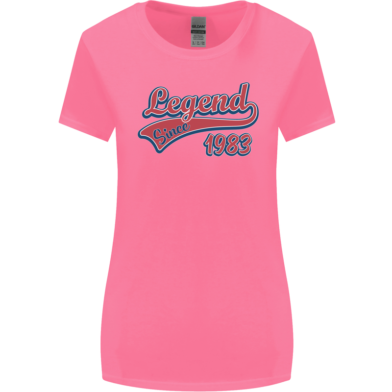 Legend Since 40th Birthday 1983 Womens Wider Cut T-Shirt Azalea