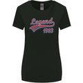 Legend Since 40th Birthday 1983 Womens Wider Cut T-Shirt Black