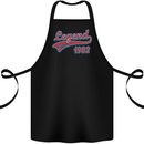Legend Since 41st Birthday 1982 Cotton Apron 100% Organic Black