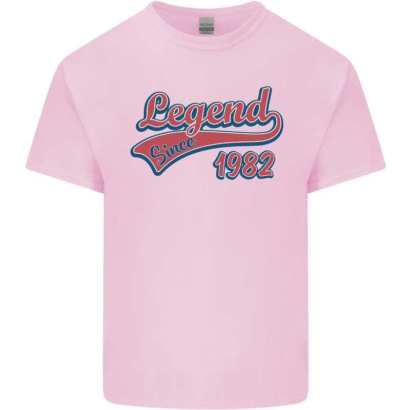 Legend Since 41st Birthday 1982 Mens Cotton T-Shirt Tee Top Light Pink