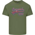 Legend Since 41st Birthday 1982 Mens Cotton T-Shirt Tee Top Military Green