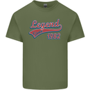 Legend Since 41st Birthday 1982 Mens Cotton T-Shirt Tee Top Military Green