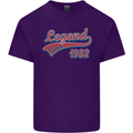Legend Since 41st Birthday 1982 Mens Cotton T-Shirt Tee Top Purple