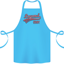 Legend Since 42nd Birthday 1981 Cotton Apron 100% Organic Turquoise