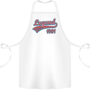 Legend Since 42nd Birthday 1981 Cotton Apron 100% Organic White