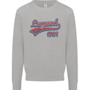 Legend Since 42nd Birthday 1981 Mens Sweatshirt Jumper Sports Grey