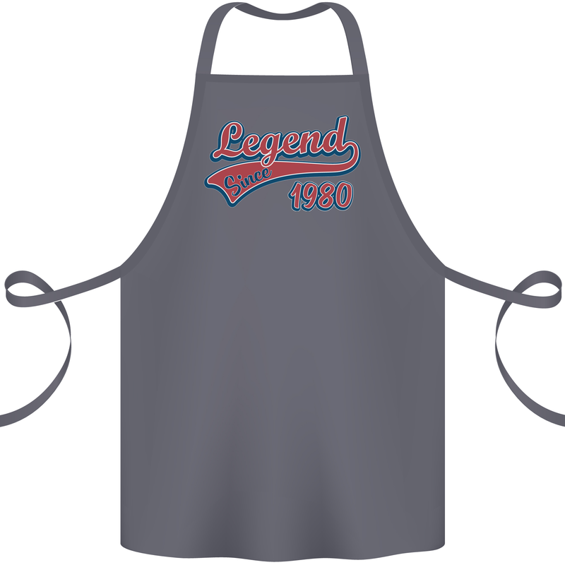 Legend Since 43rd Birthday 1980 Cotton Apron 100% Organic Steel