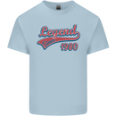 Legend Since 43rd Birthday 1980 Mens Cotton T-Shirt Tee Top Light Blue