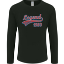 Legend Since 43rd Birthday 1980 Mens Long Sleeve T-Shirt Black