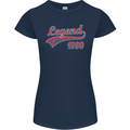 Legend Since 43rd Birthday 1980 Womens Petite Cut T-Shirt Navy Blue