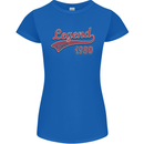 Legend Since 43rd Birthday 1980 Womens Petite Cut T-Shirt Royal Blue