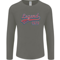 Legend Since 44th Birthday 1979 Mens Long Sleeve T-Shirt Charcoal