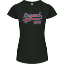 Legend Since 44th Birthday 1979 Womens Petite Cut T-Shirt Black