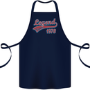 Legend Since 45th Birthday 1978 Cotton Apron 100% Organic Navy Blue