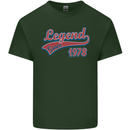 Legend Since 45th Birthday 1978 Mens Cotton T-Shirt Tee Top Forest Green