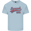 Legend Since 45th Birthday 1978 Mens Cotton T-Shirt Tee Top Light Blue