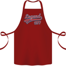 Legend Since 46th Birthday 1977 Cotton Apron 100% Organic Maroon