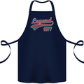 Legend Since 46th Birthday 1977 Cotton Apron 100% Organic Navy Blue