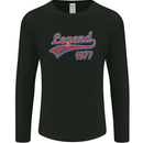 Legend Since 46th Birthday 1977 Mens Long Sleeve T-Shirt Black