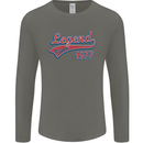 Legend Since 46th Birthday 1977 Mens Long Sleeve T-Shirt Charcoal