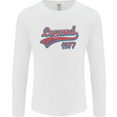 Legend Since 46th Birthday 1977 Mens Long Sleeve T-Shirt White