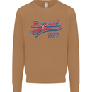 Legend Since 46th Birthday 1977 Mens Sweatshirt Jumper Caramel Latte