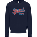 Legend Since 46th Birthday 1977 Mens Sweatshirt Jumper Navy Blue