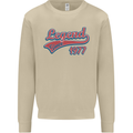 Legend Since 46th Birthday 1977 Mens Sweatshirt Jumper Sand