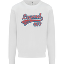Legend Since 46th Birthday 1977 Mens Sweatshirt Jumper White