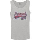 Legend Since 46th Birthday 1977 Mens Vest Tank Top Sports Grey