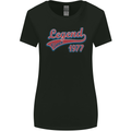 Legend Since 46th Birthday 1977 Womens Wider Cut T-Shirt Black