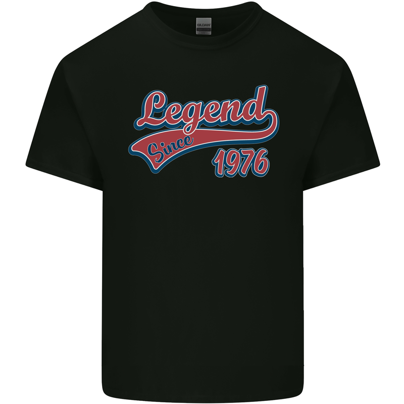 Legend Since 47th Birthday 1976 Mens Cotton T-Shirt Tee Top Black