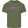 Legend Since 47th Birthday 1976 Mens Cotton T-Shirt Tee Top Military Green