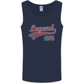Legend Since 47th Birthday 1976 Mens Vest Tank Top Navy Blue