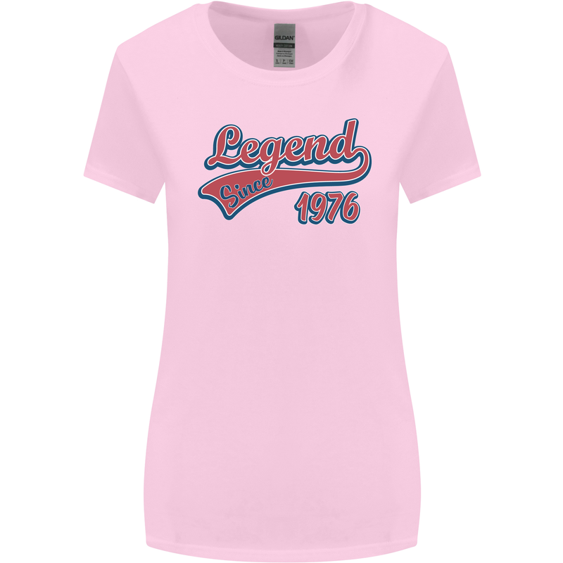 Legend Since 47th Birthday 1976 Womens Wider Cut T-Shirt Light Pink