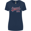 Legend Since 47th Birthday 1976 Womens Wider Cut T-Shirt Navy Blue