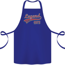 Legend Since 48th Birthday 1975 Cotton Apron 100% Organic Royal Blue