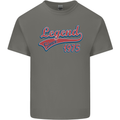 Legend Since 48th Birthday 1975 Mens Cotton T-Shirt Tee Top Charcoal
