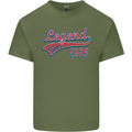 Legend Since 48th Birthday 1975 Mens Cotton T-Shirt Tee Top Military Green