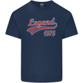 Legend Since 48th Birthday 1975 Mens Cotton T-Shirt Tee Top Navy Blue