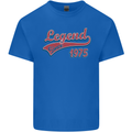 Legend Since 48th Birthday 1975 Mens Cotton T-Shirt Tee Top Royal Blue