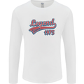 Legend Since 48th Birthday 1975 Mens Long Sleeve T-Shirt White