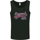 Legend Since 48th Birthday 1975 Mens Vest Tank Top Black