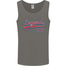Legend Since 48th Birthday 1975 Mens Vest Tank Top Charcoal