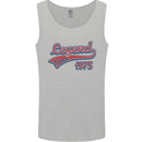 Legend Since 48th Birthday 1975 Mens Vest Tank Top Sports Grey