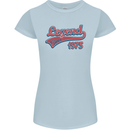 Legend Since 48th Birthday 1975 Womens Petite Cut T-Shirt Light Blue