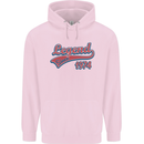 Legend Since 49th Birthday 1974 Mens 80% Cotton Hoodie Light Pink